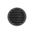 Infinity Drain 5" Round RND 5 Center Drain Complete Kit with Lines Pattern Decorative Plate with Cast Iron Drain Body for Hot Mop, 2" Outlet Gunmetal