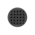 Infinity Drain 5" Round RVD 5 Center Drain Complete Kit with Weave Pattern Decorative Plate with Cast Iron Drain Body for Hot Mop, 2" Outlet Gunmetal