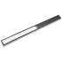 Infinity Drain 96" Site Sizable Stainless Steel Linear Drain Kit with Tile Insert Frame – Includes PVC Channel, Stop Ends, and Outlet Assembly Gunmetal