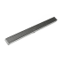 Infinity Drain 48" S-DG 65 Linear Drain Complete Kit with 2 1/2" Perforated Circle Pattern Grate Gunmetal