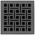 Infinity Drain 4" x 4" Premium Center Drain Strainer with Weave Pattern Decorative Plate and 2" Throat Gunmetal