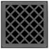 Infinity Drain 4" x 4" Premium Center Drain Strainer with Criss-Cross Pattern Decorative Plate, 2" Throat, and Hair Maintenance Kit Gunmetal