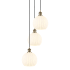 Innovations Lighting White Venetian 3 Light 15" Wide Suspension Multi Light Pendant Antique Brass