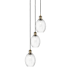 Innovations Lighting Preston 3 Light 13" Wide Multi Light Pendant Antique Brass / Clear