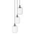 Innovations Lighting Preston 3 Light 14" Wide Multi Light Pendant Antique Brass / Clear
