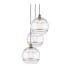 Innovations Lighting Rochester 3 Light 19" Wide Multi Light Pendant Antique Brass / Clear