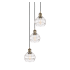 Innovations Lighting Rochester 3 Light 12" Wide Multi Light Pendant Antique Brass / Clear