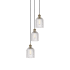 Innovations Lighting Bridal Veil 3 Light 12" Wide Multi Light Pendant Antique Brass / Clear