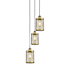 Innovations Lighting Nestbrook 3 Light 19" Wide Cage Multi Light Pendant Brushed Brass