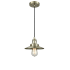 Innovations Lighting Railroad 8" Wide Mini Pendant - Cord Suspension Antique Brass