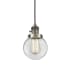 Innovations Lighting Beacon 6" Wide Mini Pendant Antique Brass / Clear