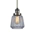 Innovations Lighting Chatham Single Light 6" Wide Mini Pendant with Hang Straight Swivel Antique Brass / Clear