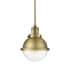 Innovations Lighting Hampden 7" Wide Mini Pendant Brushed Brass / Clear