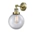 Innovations Lighting Beacon 14" Tall Bathroom Sconce Antique Brass / Clear