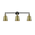 Innovations Lighting Addison 3 Light 32" Wide Vanity Light Black Antique Brass / Antique Brass
