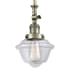 Innovations Lighting Small Oxford Single Light 8" Wide Mini Pendant Antique Brass / Clear