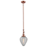 Innovations Lighting Geneseo 7" Wide Adjustable Mini Pendant Antique Copper / Clear Crackle