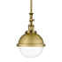 Innovations Lighting Hampden 9" Wide Mini Pendant Brushed Brass / Clear