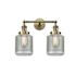 Innovations Lighting Stanton 2 Light 16" Wide Bathroom Vanity Light Antique Brass / Vintage Wire Mesh
