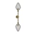 Innovations Lighting Geneseo 2 Light 27" Wide Bathroom Vanity Light Antique Brass / Clear Crackle