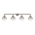 Innovations Lighting Hampden 4 Light 46" Wide Vanity Light Brushed Satin Nickel / Seedy