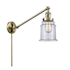 Innovations Lighting Canton Single Light 25" Tall Bathroom Sconce Antique Brass / Clear