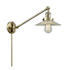 Innovations Lighting Halophane Single Light 25" Tall Bathroom Sconce Antique Brass / Flat