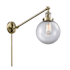 Innovations Lighting Beacon Single Light 8" Wide Wall Sconce / Pendant Antique Brass / Clear