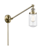 Innovations Lighting Dover 26" Tall Bathroom Sconce Antique Brass / Clear
