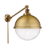 Innovations Lighting Hampden 17" Tall Hardwired or Plug-In Wall Sconce Brushed Brass / Seedy
