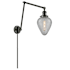 Innovations Lighting Geneseo Single Light 30" Tall Plug-In Wall Sconce Oiled Rubbed Bronze / Clear Crackle