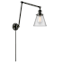 Innovations Lighting Single Light 30" Tall Plug-In Wall Sconce Oiled Rubbed Bronze / Clear