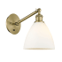 Innovations Lighting Bristol Glass 14" Tall Wall Sconce Antique Brass / Matte White