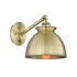 Innovations Lighting Adirondack 13" Tall Wall Sconce with Shade Antique Brass