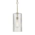 Innovations Lighting Wexford 8" Wide Mini Pendant Brushed Brass / Clear Basket Weave