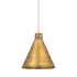 Innovations Lighting Newton Cone 18" Wide Pendant Brushed Brass / Brushed Brass