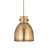 Innovations Lighting Newton Bell 8" Wide Mini Pendant Brushed Brass / Brushed Brass