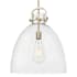 Innovations Lighting Newton Bell 16" Wide Pendant with Clear Glass Shade Champagne Bronze