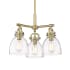 Innovations Lighting Newton Bell 3 Light 20" Wide Pendant Brushed Brass / Clear