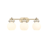 Innovations Lighting Newton Sphere 3 Light 27" Wide Vanity Light Brushed Brass