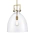 Innovations Lighting Newton Bell 14" Wide Pendant with Glass Shade Brushed Brass