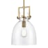 Innovations Lighting Newton Bell 10" Wide Mini Pendant with Glass Shade Brushed Brass
