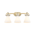 Innovations Lighting Newton Cone 3 Light 27" Wide Vanity Light Brushed Brass
