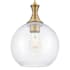 Innovations Lighting Astor 10" Wide Cord Hung Mini Pendant with Clear Glass Shade Brushed Brass