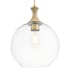 Innovations Lighting Astor 12" Wide Rope Detailed Cord Hung Pendant with Clear Glass Shade Brushed Brass