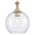 Innovations Lighting Astor 10" Wide Mini Pendant with Clear, Seedy Glass Shade Brushed Brass