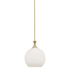Innovations Lighting Astor 12" Wide Pendant Brushed Brass / Matte White