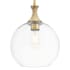 Innovations Lighting Astor 12" Wide Rope Detailed Pendant with Clear Glass Shade Brushed Brass