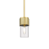 Innovations Lighting Bolivar 4" Wide Mini Pendant Brushed Brass / Clear