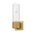 Innovations Lighting Bolivar 13" Tall Wall Sconce Brushed Brass / Clear